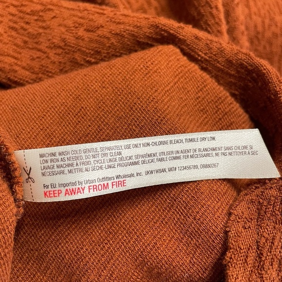 NWT Free People Beach Maxi Dress Rusty Orange Textured Large - Picture 8 of 10